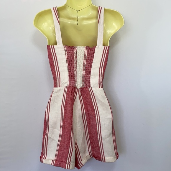 Reformation Romper Red White “Coconut “ 0 EUC` - Picture 7 of 8